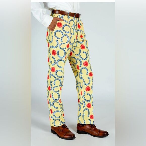 Stylish Yellow Patterned Women's Jeans - Picture 12 of 12